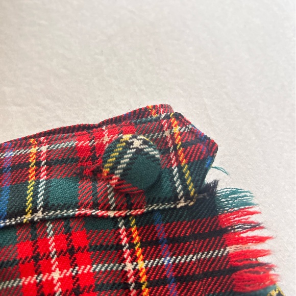 Women’s Vintage 70’s St. Michael Tartan Kilt Wool Blend Plaid - Picture 2 of 3